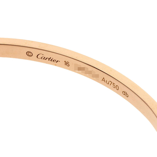 CARTIER bracelet 18K Pink Gold gold Love Bracelet SM with Driver #16