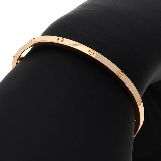 CARTIER bracelet 18K Pink Gold gold Love Bracelet SM with Driver #16