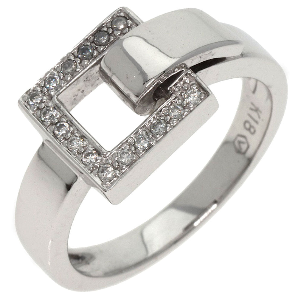 VANDOME Ring K18WG Silver diamond Women Used Authentic