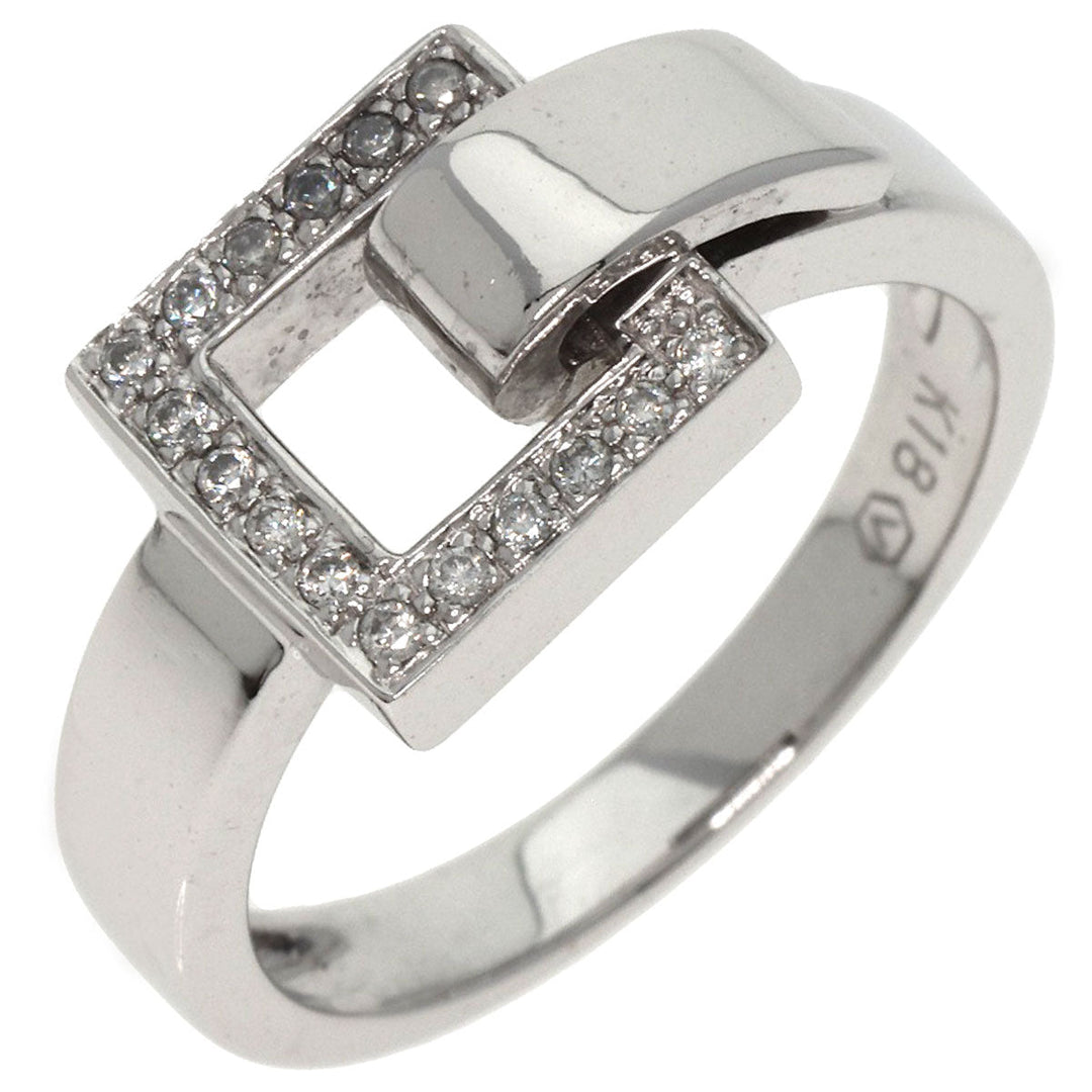VANDOME Ring K18WG Silver diamond Women Used Authentic