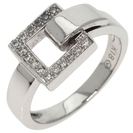 VANDOME Ring K18WG Silver diamond Women Used Authentic