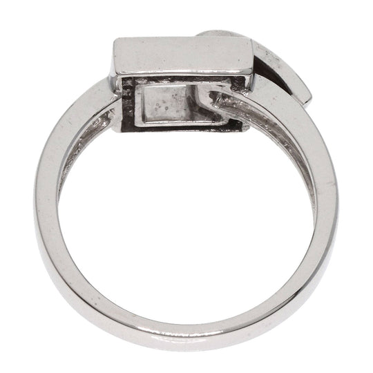 VANDOME Ring K18WG Silver diamond Women Used Authentic