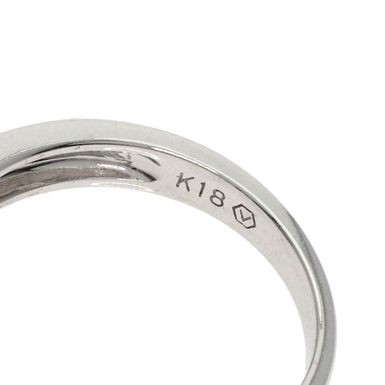 VANDOME Ring K18WG Silver diamond Women Used Authentic