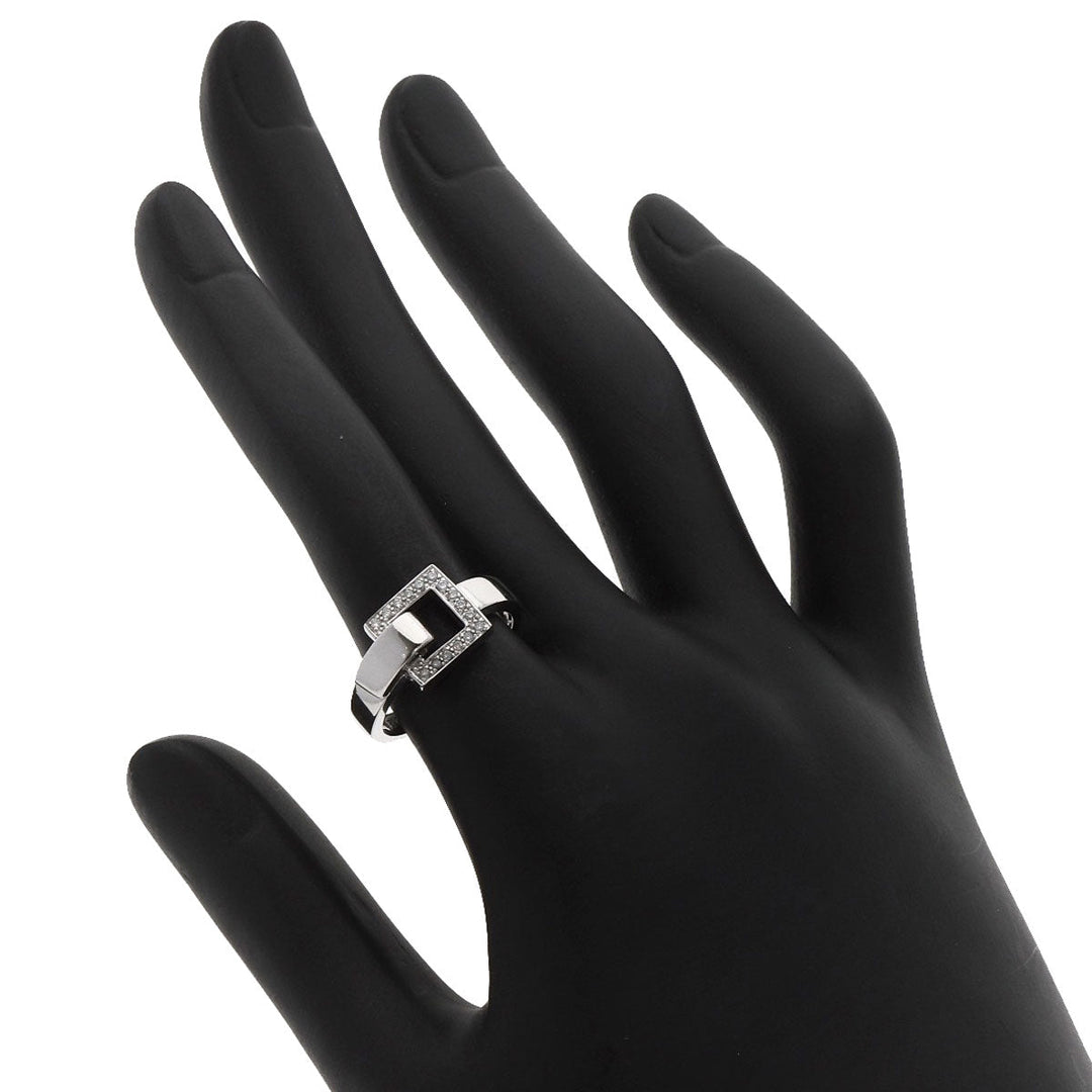 VANDOME Ring K18WG Silver diamond Women Used Authentic