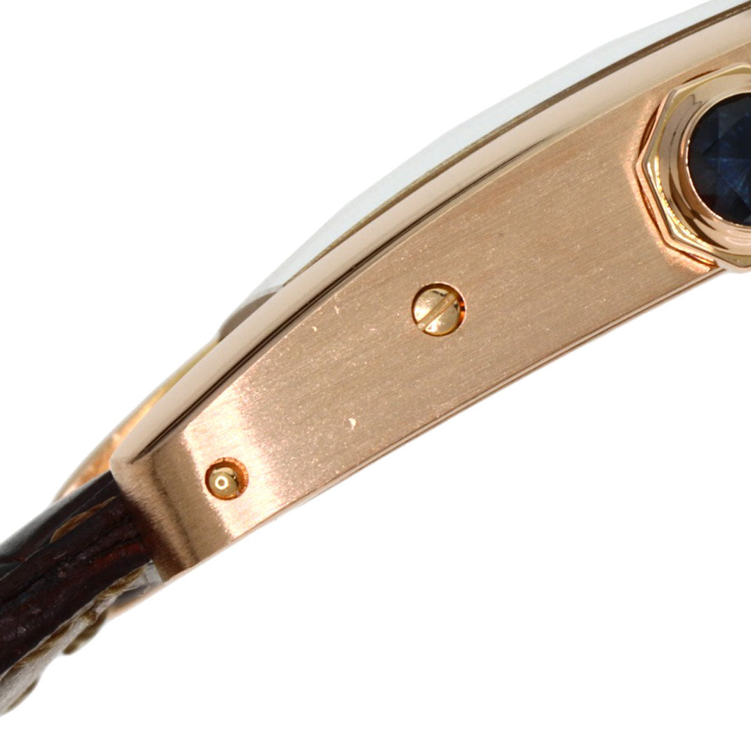 CARTIER Watches Quartz W2607456 K18PG, leather gold Tank American SM Ivory dial Women Used Authentic