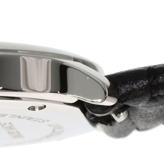 CARTIER Watches Quartz WSPN0030 Stainless Steel, Black Strap Silver Ronde Must Do Cartier 1.1" Silver dial Women Used Authentic