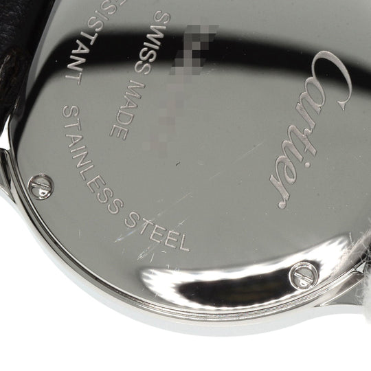 CARTIER Watches Quartz WSPN0030 Stainless Steel, Black Strap Silver Ronde Must Do Cartier 1.1" Silver dial Women Used Authentic