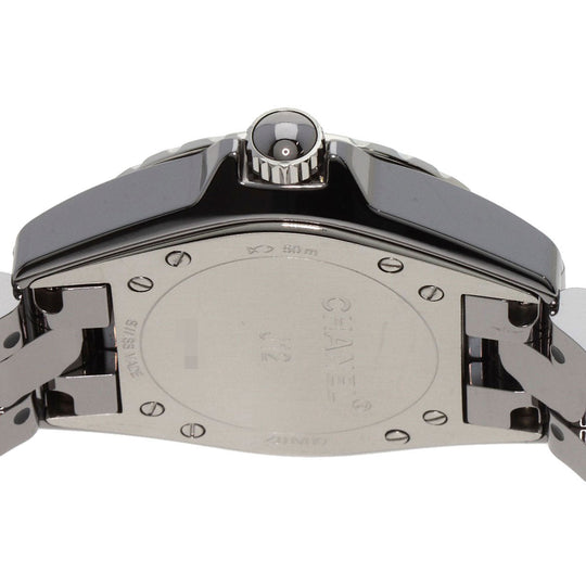 CHANEL Watches Quartz H2565 Titanium Ceramic, Titanium Ceramic, Diamond Silver J12 Chromatic 1.3" 8P Diamond gray dial Women Used Authentic