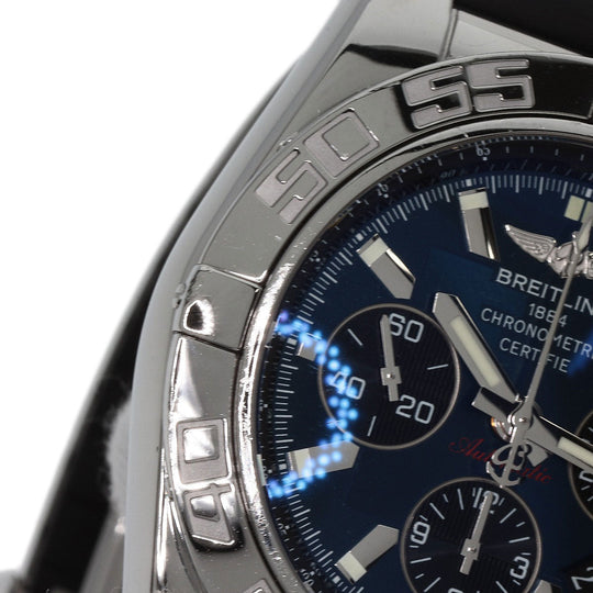 BREITLING Watches Mechanical Automatic AB0110 Stainless Steel Silver Chrono mat 44 blue dial