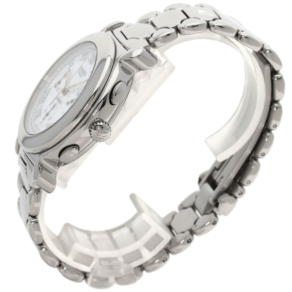 HERMES Watches Mechanical Automatic KP1.910 Stainless Steel , Stainless Steel Silver Ke Plat white dial mens Used Authentic