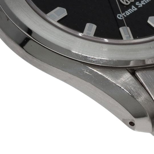 SEIKO Watches Quartz SBGF021 Stainless Steel , Stainless Steel Silver Grand Seiko Round Face black dial mens Used Authentic
