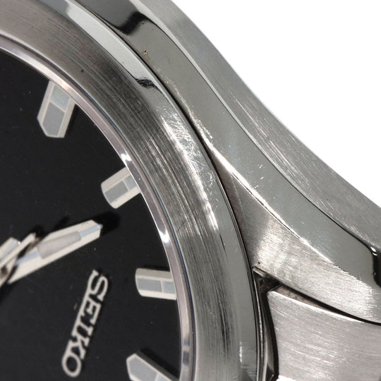 SEIKO Watches Quartz SBGF021 Stainless Steel , Stainless Steel Silver Grand Seiko Round Face black dial mens Used Authentic