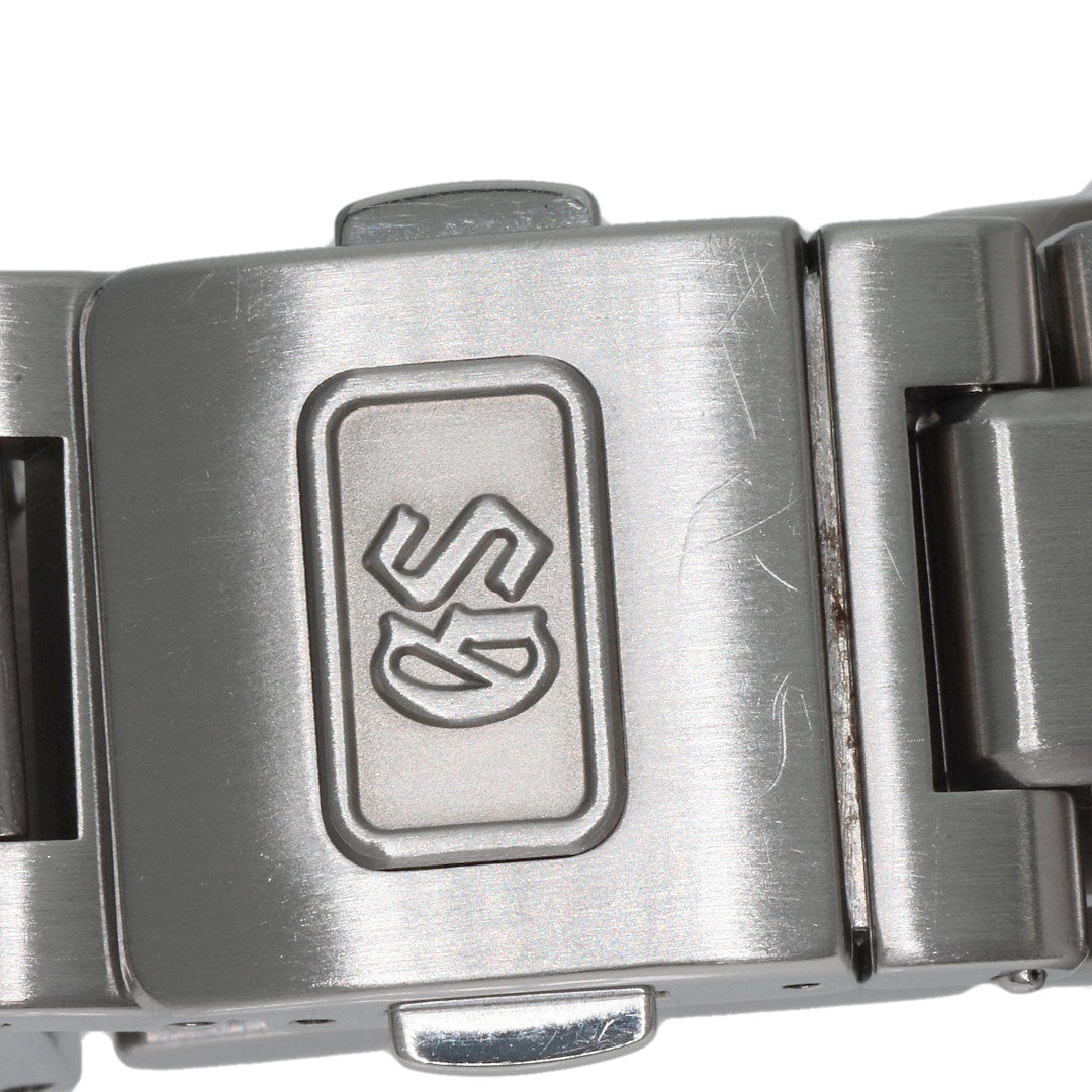 SEIKO Watches Quartz SBGF021 Stainless Steel , Stainless Steel Silver Grand Seiko Round Face black dial mens Used Authentic