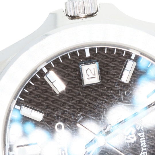 SEIKO Watches Quartz SBGF021 Stainless Steel , Stainless Steel Silver Grand Seiko Round Face black dial mens Used Authentic