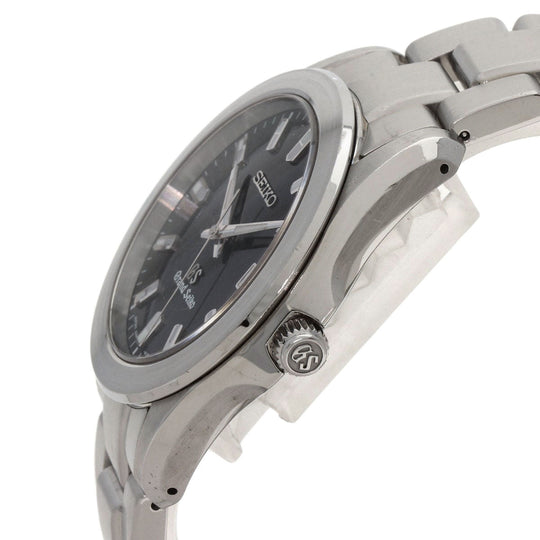 SEIKO Watches Quartz SBGF021 Stainless Steel , Stainless Steel Silver Grand Seiko Round Face black dial mens Used Authentic