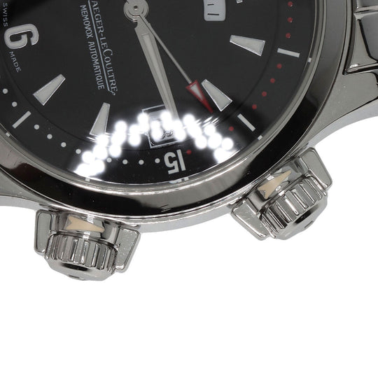 JAEGER-LECOULTRE Watches Mechanical Automatic 146.8.97 Stainless Steel , Stainless Steel Silver Master compressor memo box black dial mens Used Authentic