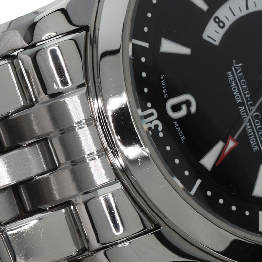 JAEGER-LECOULTRE Watches Mechanical Automatic 146.8.97 Stainless Steel , Stainless Steel Silver Master compressor memo box black dial mens Used Authentic