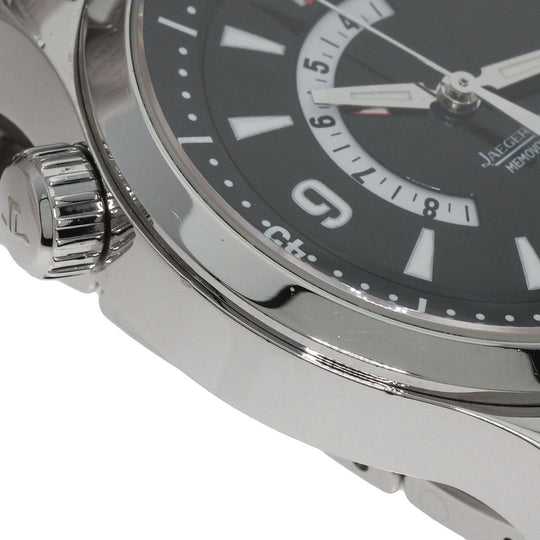 JAEGER-LECOULTRE Watches Mechanical Automatic 146.8.97 Stainless Steel , Stainless Steel Silver Master compressor memo box black dial mens Used Authentic