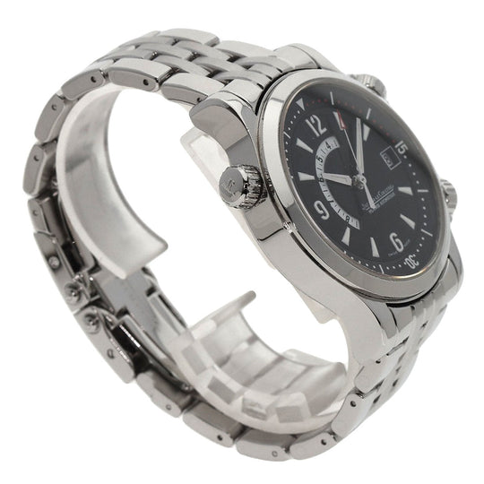 JAEGER-LECOULTRE Watches Mechanical Automatic 146.8.97 Stainless Steel , Stainless Steel Silver Master compressor memo box black dial mens Used Authentic