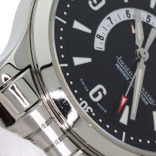 JAEGER-LECOULTRE Watches Mechanical Automatic 146.8.97 Stainless Steel , Stainless Steel Silver Master compressor memo box black dial mens Used Authentic
