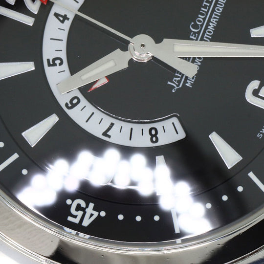 JAEGER-LECOULTRE Watches Mechanical Automatic 146.8.97 Stainless Steel , Stainless Steel Silver Master compressor memo box black dial mens Used Authentic