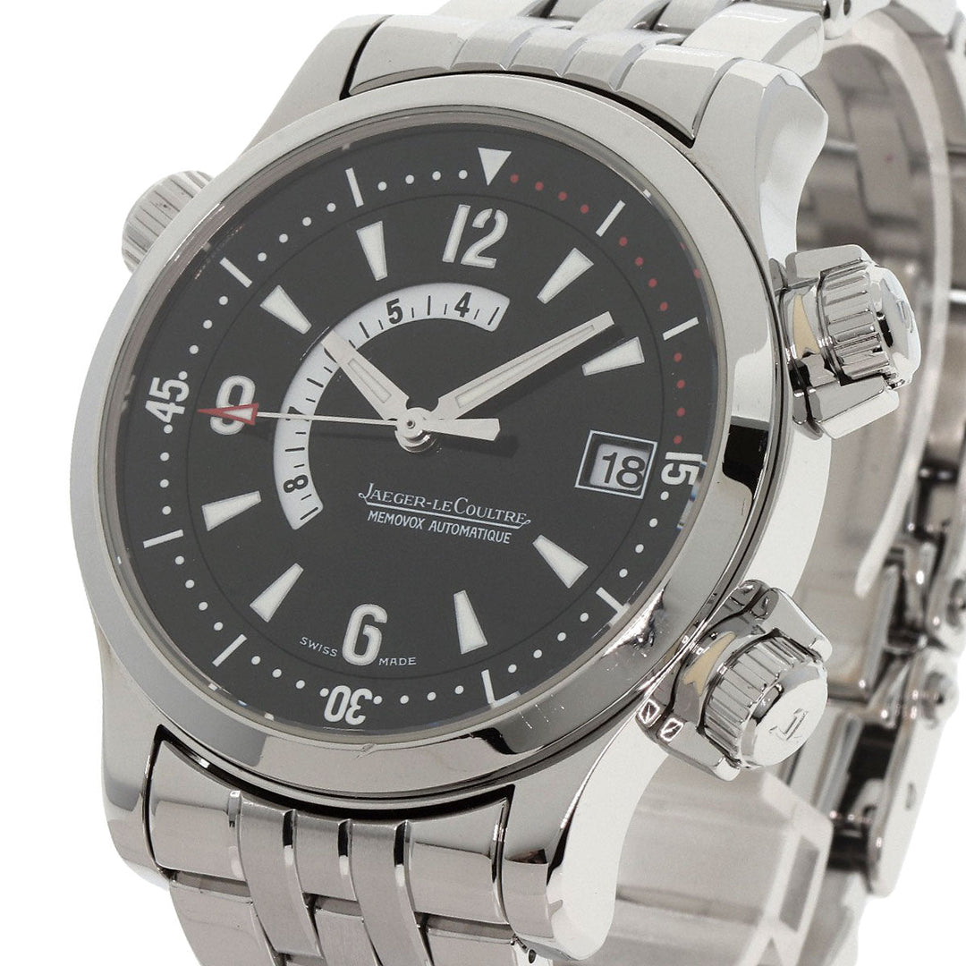JAEGER-LECOULTRE Watches Mechanical Automatic 146.8.97 Stainless Steel , Stainless Steel Silver Master compressor memo box black dial mens Used Authentic
