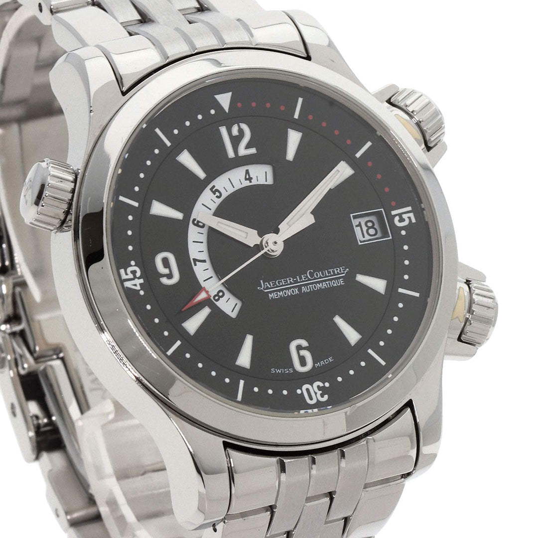JAEGER-LECOULTRE Watches Mechanical Automatic 146.8.97 Stainless Steel , Stainless Steel Silver Master compressor memo box black dial mens Used Authentic
