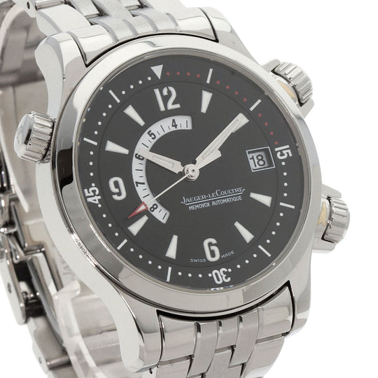 JAEGER-LECOULTRE Watches Mechanical Automatic 146.8.97 Stainless Steel , Stainless Steel Silver Master compressor memo box black dial mens Used Authentic