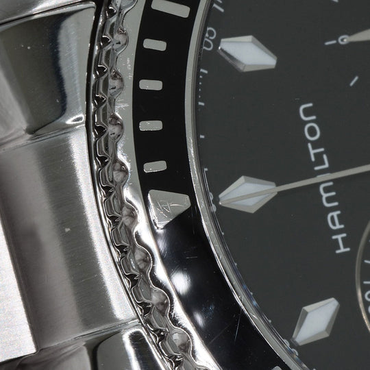 HAMILTON Watches Quartz H37512131 Stainless Steel , Stainless Steel Silver Jazz master black dial mens Used Authentic