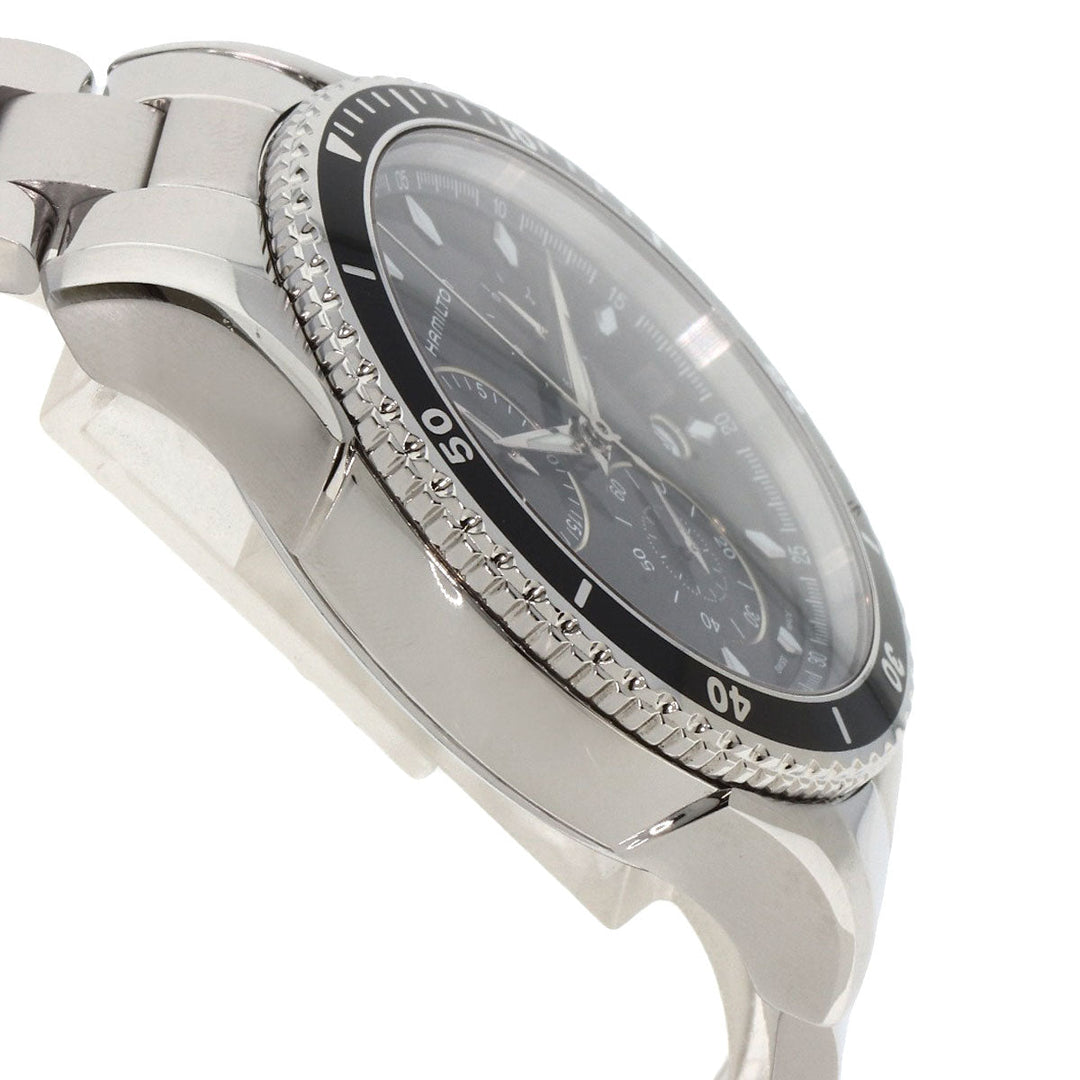 HAMILTON Watches Quartz H37512131 Stainless Steel , Stainless Steel Silver Jazz master black dial mens Used Authentic