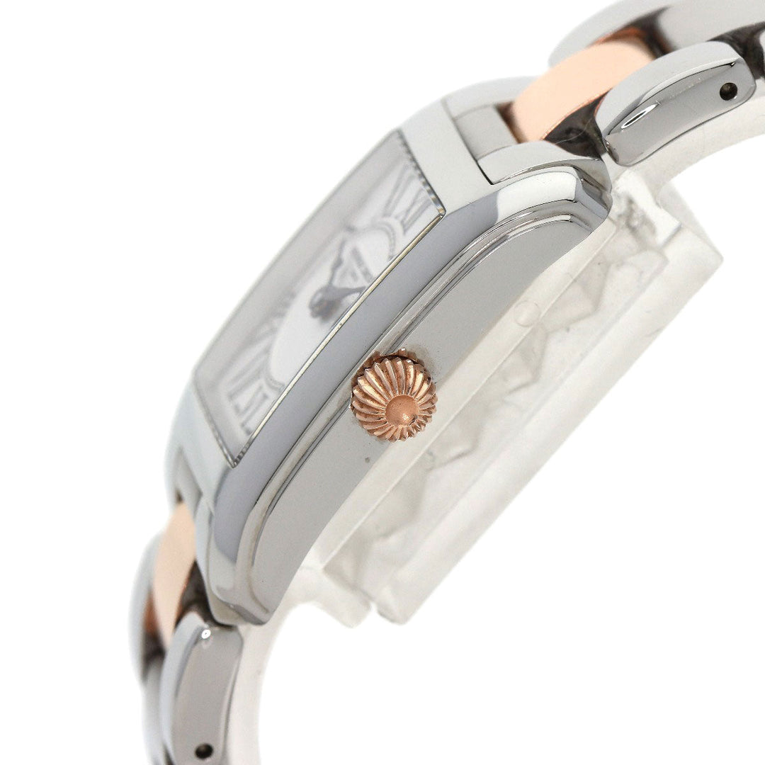 FREDERIQUE CONSTANT Watches Quartz FC-200X1C12/4/6 Stainless Steel , SSxPGP gold Classic Carre Silver dial Women Used Authentic