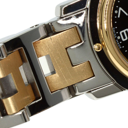 HERMES Watches Quartz CL4.220 Stainless Steel gold Clipper black dial