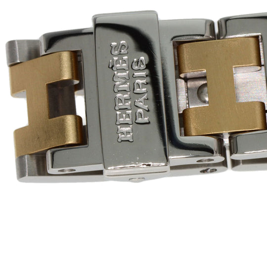 HERMES Watches Quartz CL4.220 Stainless Steel gold Clipper black dial