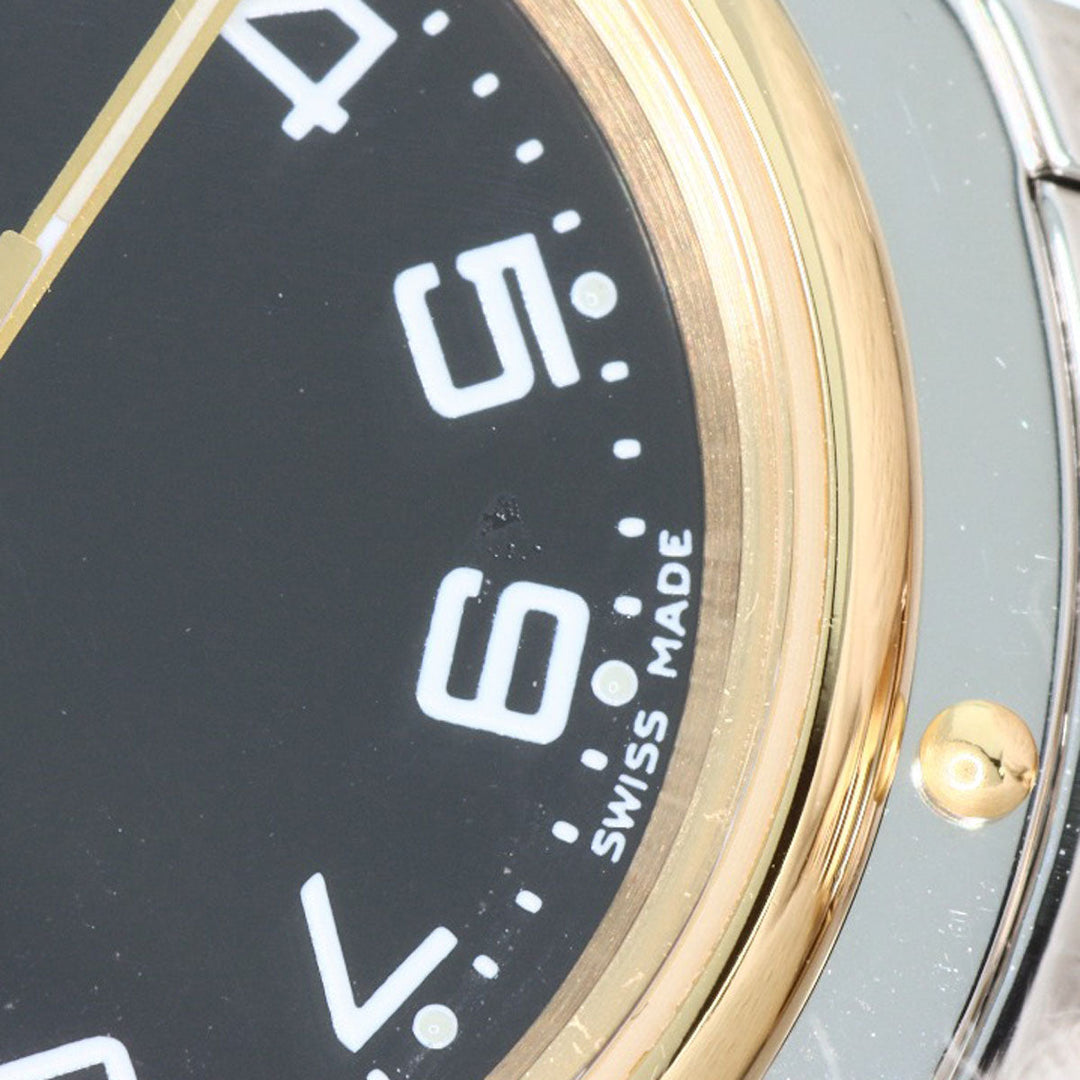 HERMES Watches Quartz CL4.220 Stainless Steel gold Clipper black dial