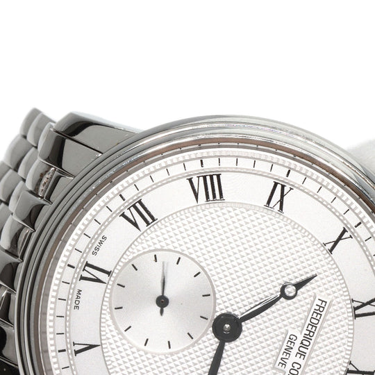 FREDERIQUE CONSTANT Watches Quartz FC200/220/235/245X4S25/6 Stainless Steel , Stainless Steel Silver Small Second Date Silver dial mens Used Authentic