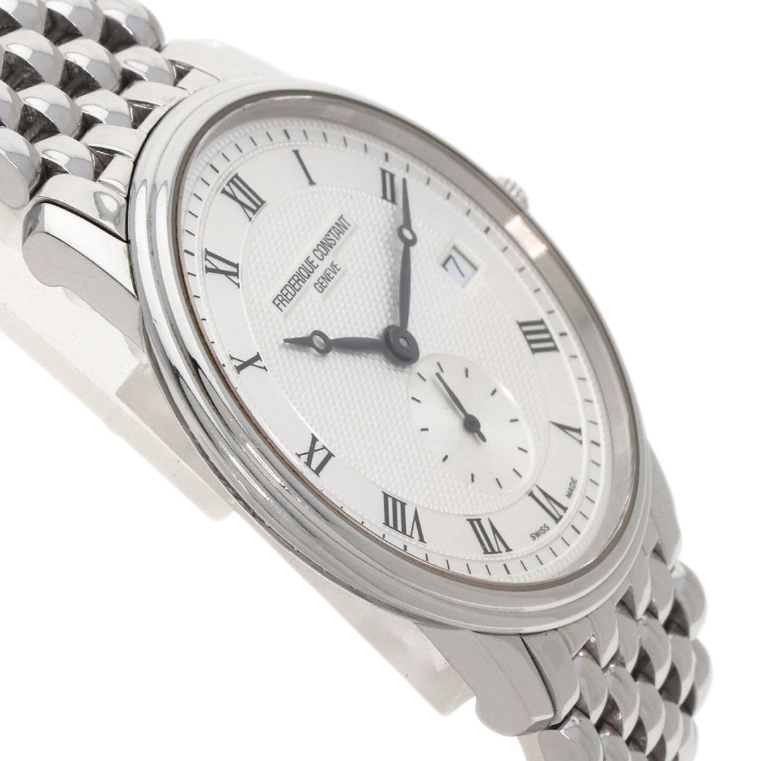 FREDERIQUE CONSTANT Watches Quartz FC200/220/235/245X4S25/6 Stainless Steel , Stainless Steel Silver Small Second Date Silver dial mens Used Authentic