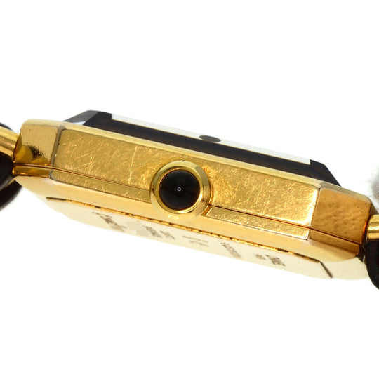 CHANEL Watches Quartz H0001 Gold Plated, Leather xGP gold Premiere black dial Women Used Authentic