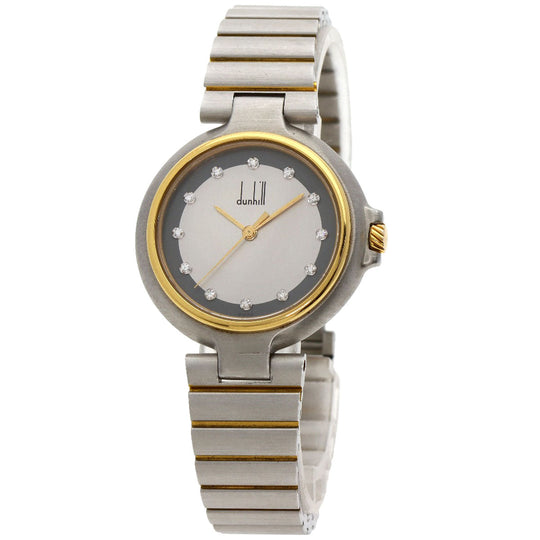 Dunhill Watches Quartz Stainless Steel , Stainless Steel , Gold Plated Silver Millennium Silver dial mens Used Authentic