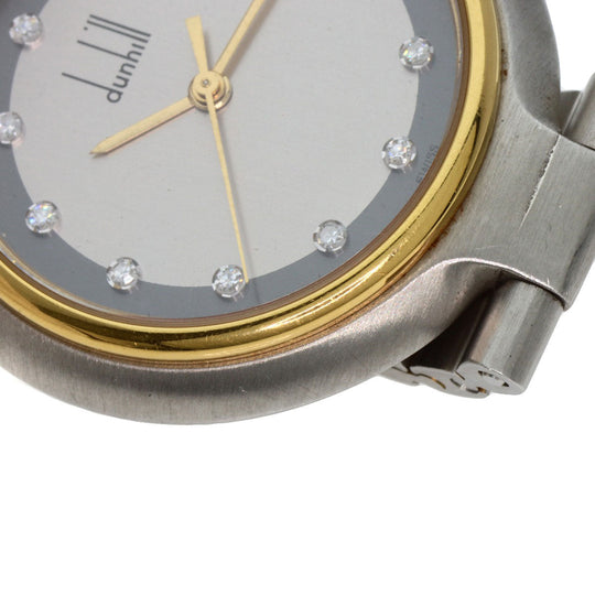 Dunhill Watches Quartz Stainless Steel , Stainless Steel , Gold Plated Silver Millennium Silver dial mens Used Authentic