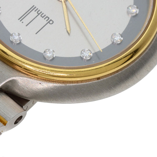 Dunhill Watches Quartz Stainless Steel , Stainless Steel , Gold Plated Silver Millennium Silver dial mens Used Authentic
