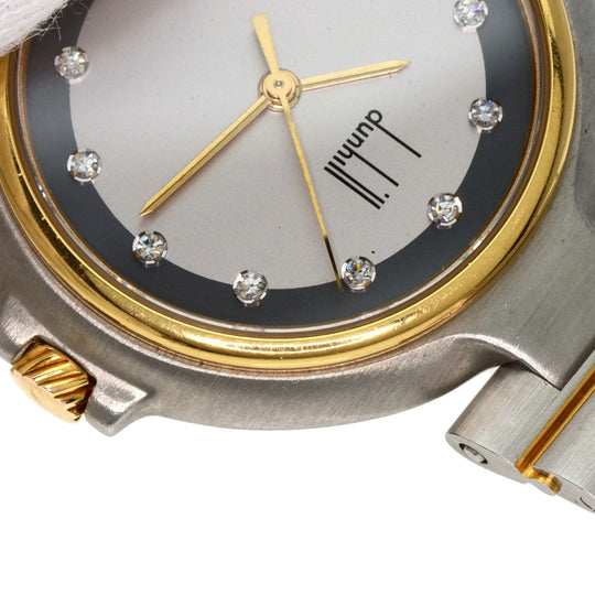 Dunhill Watches Quartz Stainless Steel , Stainless Steel , Gold Plated Silver Millennium Silver dial mens Used Authentic