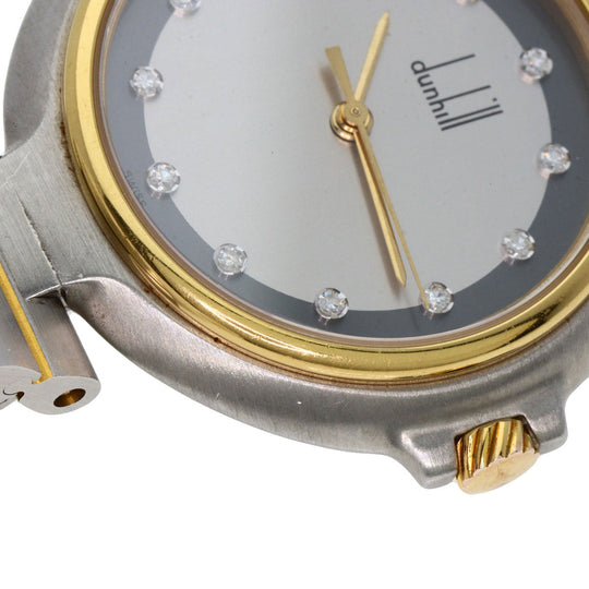 Dunhill Watches Quartz Stainless Steel , Stainless Steel , Gold Plated Silver Millennium Silver dial mens Used Authentic