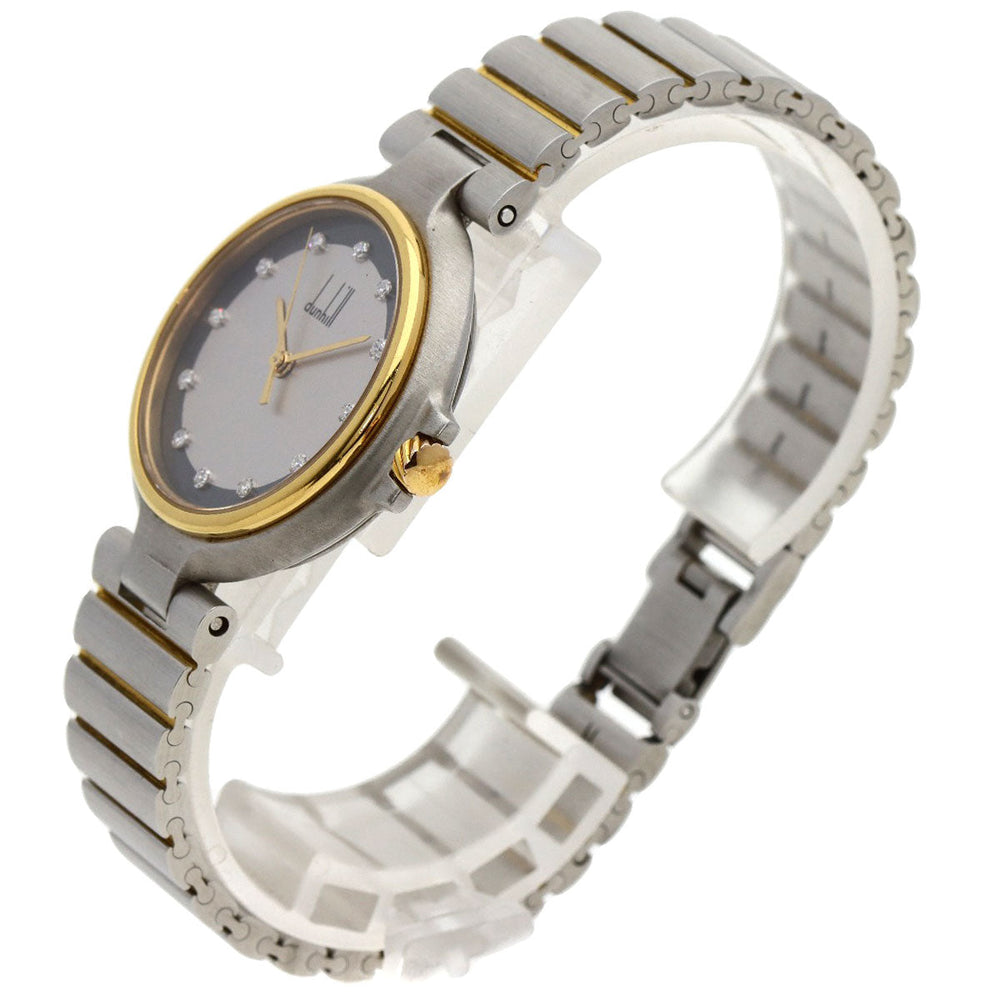 Dunhill Watches Quartz Stainless Steel , Stainless Steel , Gold Plated Silver Millennium Silver dial mens Used Authentic