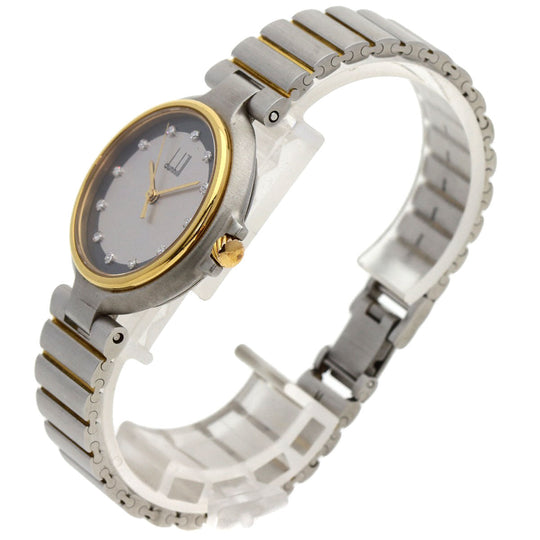 Dunhill Watches Quartz Stainless Steel , Stainless Steel , Gold Plated Silver Millennium Silver dial mens Used Authentic