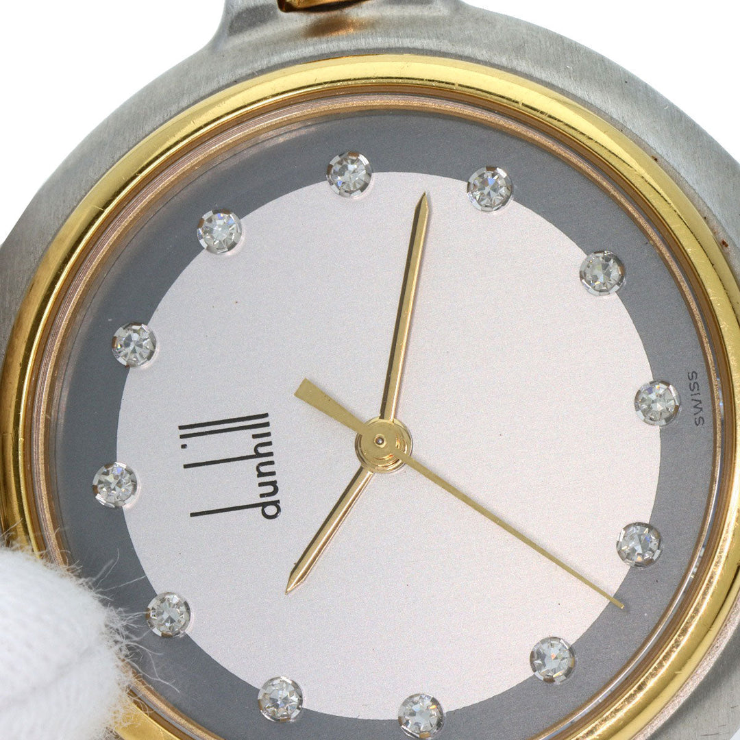 Dunhill Watches Quartz Stainless Steel , Stainless Steel , Gold Plated Silver Millennium Silver dial mens Used Authentic