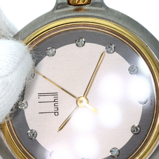 Dunhill Watches Quartz Stainless Steel , Stainless Steel , Gold Plated Silver Millennium Silver dial mens Used Authentic