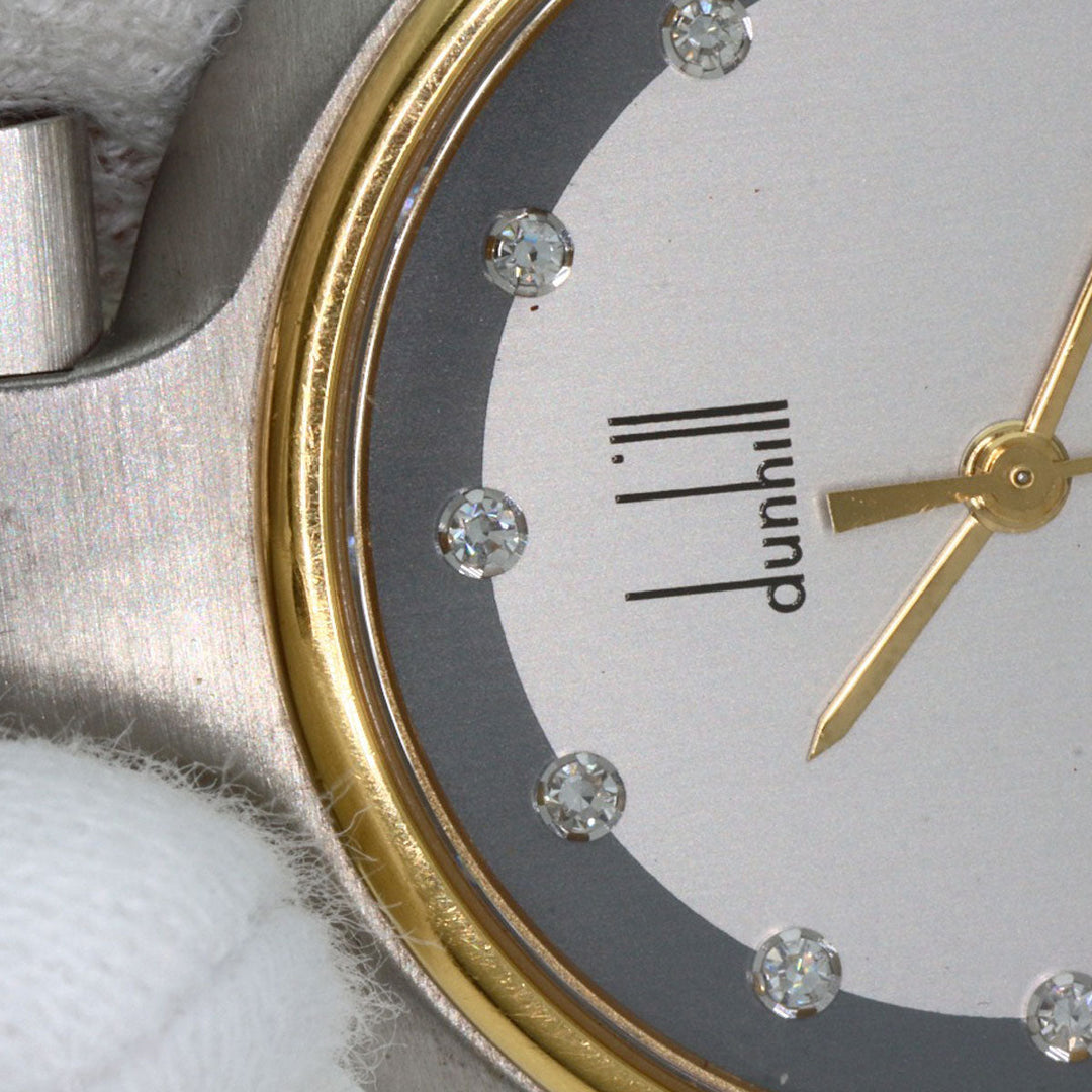Dunhill Watches Quartz Stainless Steel , Stainless Steel , Gold Plated Silver Millennium Silver dial mens Used Authentic