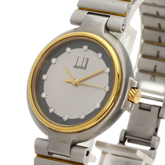 Dunhill Watches Quartz Stainless Steel , Stainless Steel , Gold Plated Silver Millennium Silver dial mens Used Authentic