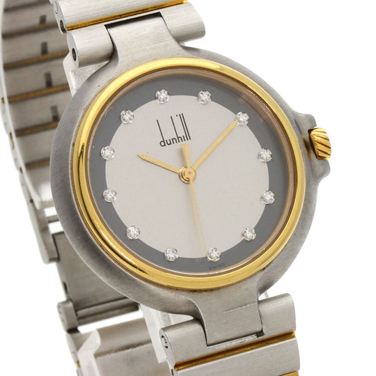 Dunhill Watches Quartz Stainless Steel , Stainless Steel , Gold Plated Silver Millennium Silver dial mens Used Authentic
