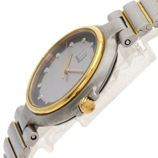 Dunhill Watches Quartz Stainless Steel , Stainless Steel , Gold Plated Silver Millennium Silver dial mens Used Authentic